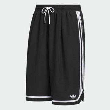 Adidas 愛迪達 Long Short JZ6968 男女 短褲 運動短褲 籃球褲 黑 寬鬆 長版