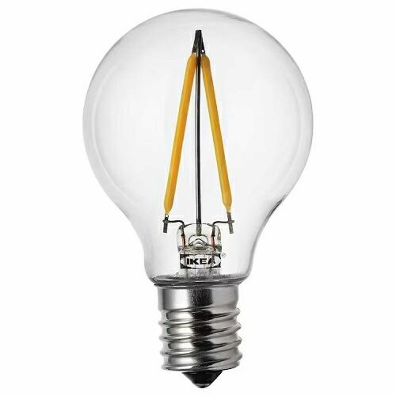 イケア IKEA LED電球 E17 100ルーメン 球形 クリア x20436746 RYET