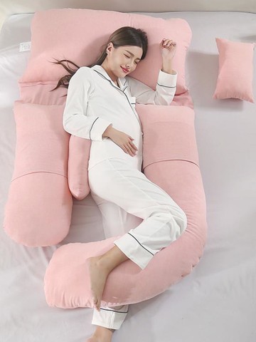 孕婦枕 護腰側睡枕頭托腹u型孕婦睡覺神器純棉孕期用品腰靠墊G夏季【備貨迎好年】