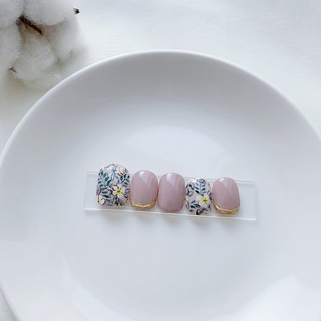 不平凡的雞蛋花 指甲貼片/凝膠指甲/訂製美甲貼片 NA 6