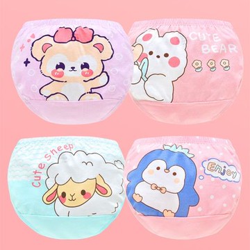 女童內褲平角純棉A類卡通中大童女孩兒童寶寶三角褲四角透氣短褲