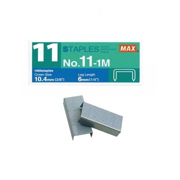 【MAX 美克司】Vaimo 11&80 專用 裝釘針 釘書針 10小盒/組 No.11-1M