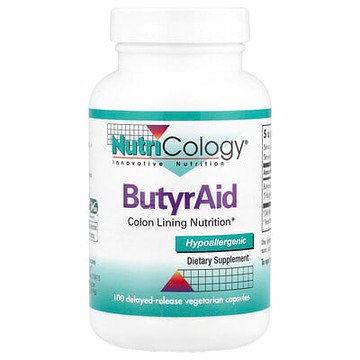 Nutricology, ButyrAid，100 粒緩釋素食膠囊