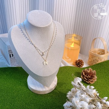 現貨🔺黑色/米白 人像項鍊展示架 頸模展示架 飾品擺攤架 心型項鍊架 項鍊收納 飾品展示 拍照道具 模特兒項鍊 脖子項鍊