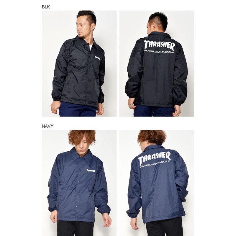 40%off コーチジャケット THRASHER スラッシャー メンズ ロゴ ナイロン