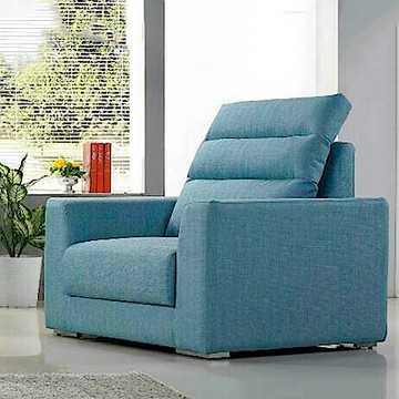 AS DESIGN雅司家具-奧古斯汀藍布全拆式單人座沙發-113x90x100cm