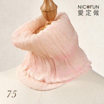 NicoFun 愛定做 花果系33 亮桔柳葉絲 百搭圍脖 圍巾 100%桑蠶絲 真絲silk四季圍脖 圍巾 領巾 髮帶