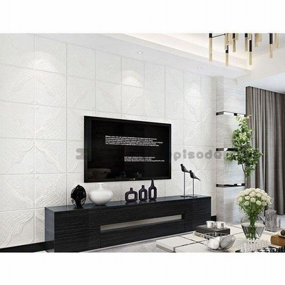 壁紙シール 3d壁紙 シール 無地 10枚セット 立体 Diy 北欧 モダン クロス 部屋 壁 のり付き 防水 防音 断熱 衝撃吸収 クッション おしゃれ 70 70cm 通販 Lineポイント最大get Lineショッピング