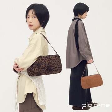 plain-me [SAAKO絨面皮感] 單肩包 肩背包 包包 女包 絨面 豹紋 [SAA3020-252]
