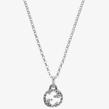 GUCCI 古馳 INTERLOCKING G 項鍊 925銀