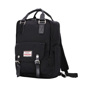 【Heine 海恩】WIN-191P 加大版後背包 電腦後背包 尼龍包 防盜防潑水背包 旅行包 大容量包包 收納款背包 流行女包-黑色