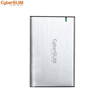 CyberSLIM  2.5吋 硬碟外接盒 SSD 2.5吋行動固態硬碟 銀 Type-c T0  USB  B25U31