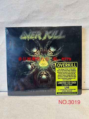 金屬 Overkill White Devil Armory 戰爭之翼 CD 全新現貨 黑暗金屬樂 限量珍藏 戰鬥風格 高音質