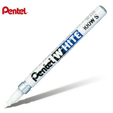 Pentel 飛龍 X100W-S WHITE 白色油漆筆 (細) (2.0mm)【APP滿額下單10%點數(單一帳號最高1000點)】9/30止