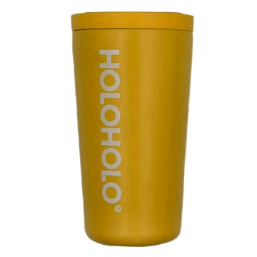Holoholo 雙層不鏽鋼隨行杯  黃色  390ml  1個