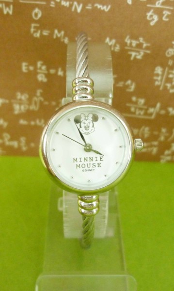 【震撼精品百貨】米奇/米妮_Micky Mouse~鋼線手錶-銀米妮
