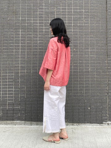 棉麻簡單上衣-微瑕