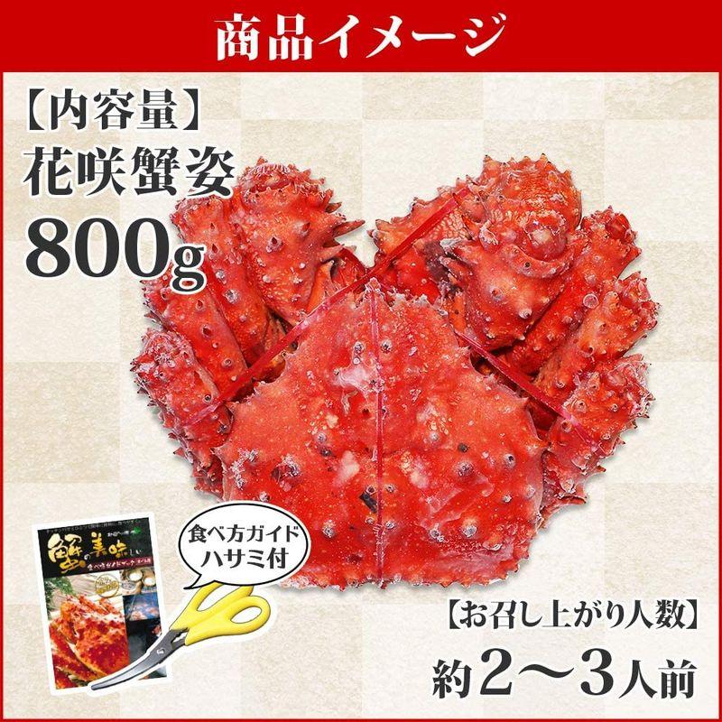 カニ ボイル かに 蟹 花咲ガニ 姿 800g 1尾 約2-3人前 ハサミ 北国からの贈り物