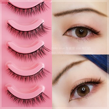 兔醬家】少年感cos日常自然纖長感5對裝男生層次交叉偏硬梗上睫毛