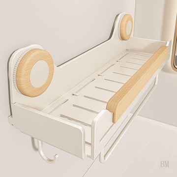 免打吸盤孔置物架 吸盤置物架 吸盤浴室置物架 衛生間置物架吸盤免打孔廁所洗手間洗漱臺壁掛牆上浴室沐浴露收納