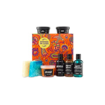 LUSH 清新沐浴 身體保養禮盒 (沐浴乳/洗髮皂/香皂/潤膚霜/潤足膏/清新/果香/送禮)