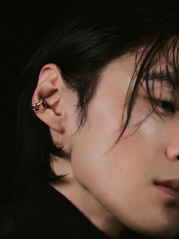 925 Silver Hypoallergenic Leaf Ear Cuff (238)