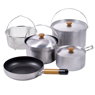 UNIFLAME FAN5 DX+ 4-5人份不鏽鋼鍋具組 U660249