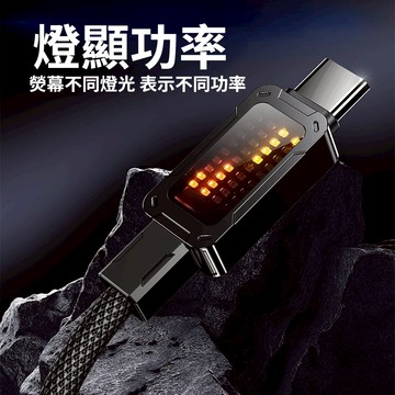 現貨 i16充電線 編織充電線 數顯數據線 6A超級快充 100w快充顯示 快充 USB傳輸線 type-c 編織數據綫