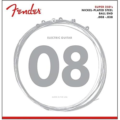 フェンダーエレキギター弦 Super 250 Guitar Strings, Nickel Plated Steel, Ball End, 250L