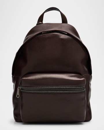 Monili Zip Leather Backpack