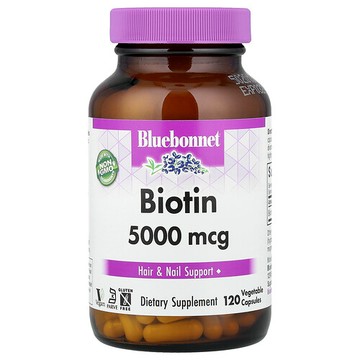Bluebonnet Nutrition, 生物維生素，5000 微克，120 粒素食膠囊