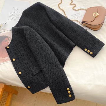 2025秋季新款女裝高級感小香風外套女韓版通勤氣質短款小個子上衣