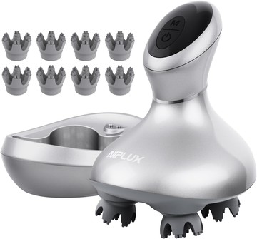 (免運) NIPLUX 頭皮SPA儀 HEAD SPA 頭皮清潔 頭皮按摩機 2段速度 防水 USB充電 附充電座 敬老 禮物 日本正規品代購