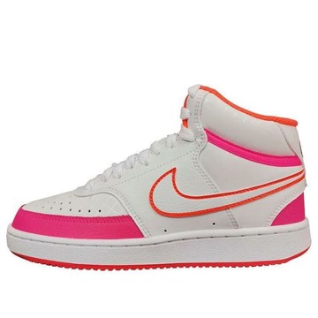 (WMNS) Nike Court Vision Mid Shoes For White/Pink