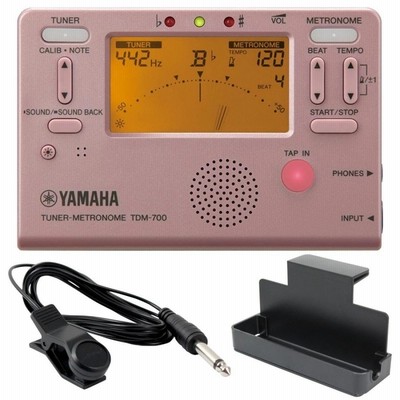 ヤマハ YAMAHA TDM-700P ピンク チューナーメトロノーム チューナーマイク トレイラック 3点セット