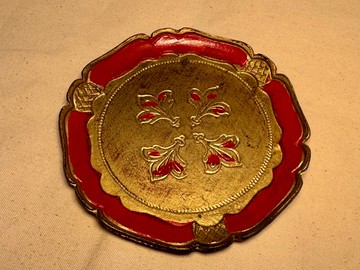 70年代 義大利手工製佛羅倫斯托盤Florentine Tray