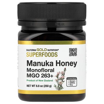 California Gold Nutrition, SuperFood，麥盧卡蜂蜜，單花 MGO 263+，8.8 盎司（250 克）