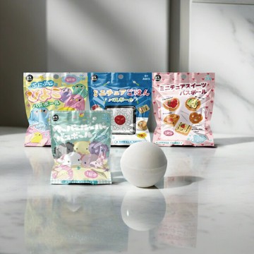 LOVE COLOR 日式泡澡入浴球50g(混款)(含小玩具小雞/便當/甜點/蠑螈