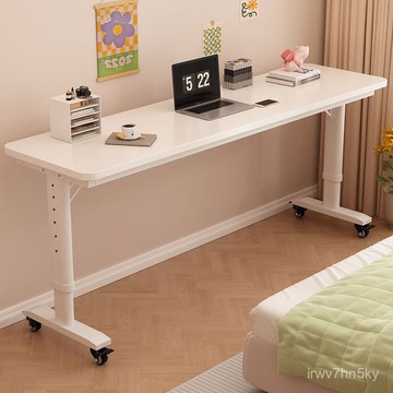 🎉全臺可上門安裝 破損補發 跨床桌懶人寫字臺床上學習桌床頭電腦窄桌可移動陞降靠墻長條書桌 傢用書桌 長條桌 辦公桌
