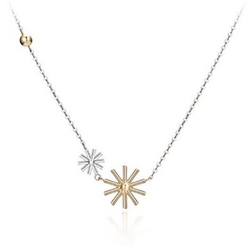 925純銀項鍊 吊墜-日韓時尚簡約花朵母親節情人節生日禮物女飾品73gj60【獨家進口】【米蘭精品】