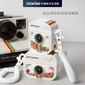 【Wakcas】拍立得彩色滾珠耳機殼 Airpods 4 Pro3 Pro防摔殼 保護殼 蘋果耳機殼