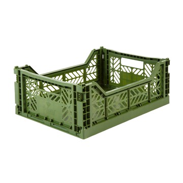 Aykasa土耳其折疊收納箱 M -軍綠色（2入）_廠商直送