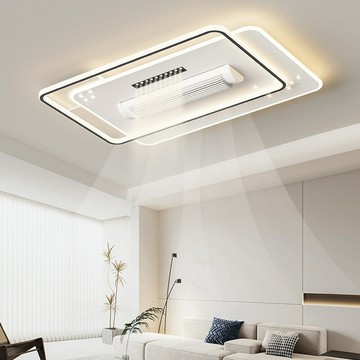 【免運/可開票】台灣公司 吸頂燈 吸頂風扇燈 吸頂風扇 直流風扇 風扇燈  新款客廳燈無葉風扇燈現代簡約主臥室吸頂燈北歐全屋燈具led