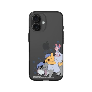 iPhone 16 Clear (相機按鈕) 酷墨灰 - 迪士尼-小熊維尼 Disney Winnie The Pooh - 睏睏小隊