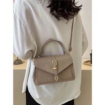 復古包包女2023新款時尚鱷魚紋小方包高級質感百搭單肩斜挎手提包