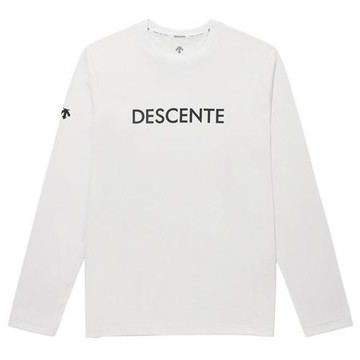 Descente 迪桑特 長袖上衣 男裝 排汗 白【運動世界】SQ323UTL91-WHT0