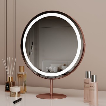 公司貨附發票 桌面化妝鏡 鏡子化妝鏡網紅鏡子led化妝鏡帶燈充電臺式桌面明星款美妝補光燈 最低價 快速出貨