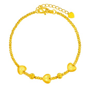 Just Gold 心輪光暉 黃金手鍊 (網路限定)