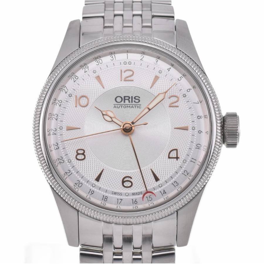 ☆美品【ORIS】オリス ビッククラウン ポインターデイト 7696-40 裏スケ 自動巻き メンズ J#112492 | LINEブランドカタログ