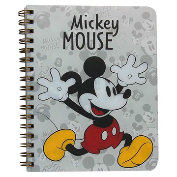 收納王妃 迪士尼50K PP線圈筆記 3本  灰色  1組